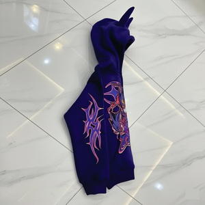 Custom Cotton Stringless Oversized Heavy Terry Print Streetwear Winter Hoodies with Embroidery <b>Applique</b> <b>Patches</b> for Men - Product Image 3