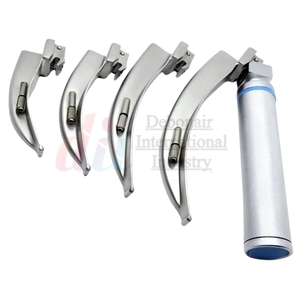 Debonairii - Juego Completo de Laringoscopio de Fibra Óptica Profesional, Eléctrico de Acero, 1 Año de Garantía, Certificado CE, para Intubación Médica - Product Image 2