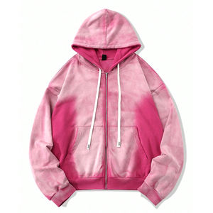 Sweat-shirts décontractés pour hommes de style vintage délavé à l'acide, service personnalisé OEM/ODM, sweat-shirts à capuche en coton doux surdimensionnés - Product Image 1