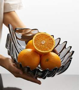 Nouveau joli bol en verre décoratif pour la cuisine bols à salade en verre design bols à salade uniques - Product Image 3