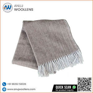 Mantas de lana Tartán de espiga marrón diamante cómodas y elegantes al precio más bajo - Product Image 4