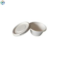 Gobelets à sauce jetables à double paroi de 2 oz en bagasse de canne à sucre, personnalisables, durables, à faible coût et format de poche, vente en gros