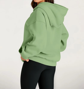 Sudadera con capucha de gran tamaño para mujer, estilo hip-hop frontal personalizado, bolsillo holgado, diseño de araña, ropa de calle de invierno, ropa de lana - Product Image 2
