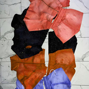 Ensemble de survêtement court pour femmes avec logo personnalisé des fabricants, strass, veste courte à fermeture éclair et short, ensemble deux pièces - Product Image 5