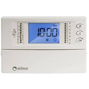 El equipo de calefacción del termostato digital diario blanco FreeTime Plus incluye baterías Seitron - Product Image 1