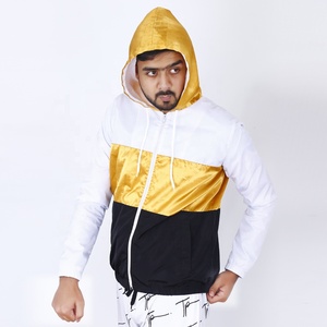 Hot Sale Men's High Quality Waterproof Windbreaker Bomber Jacket <b>Winter</b> Silk Shell Nylon Hooded Stand Collar Quick Dry - Product Image 1