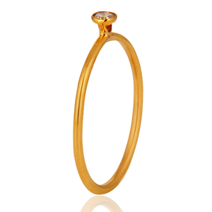 Anillo de compromiso de diamante de oro amarillo de 18 quilates para mujer Anillo de compromiso para Niña-Regalos para el amor-Anillo - Product Image 4