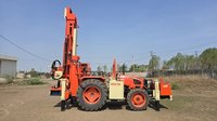 Exclusivo Kubota tractor montado rotatorio DTH solar apilamiento RSD SPR150 200m profundidad 1200mm diámetro OEM fábrica al por mayor