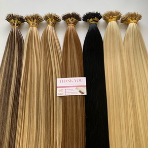 Hot Selling 100% Raw Remy <b>Hair</b> Extensions High Quality Nano Tip Genius Weft Customized Highlight Color - Product Image 1