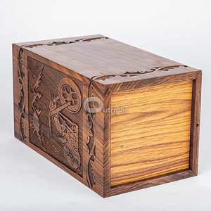 Cremation <b>Urns</b> for Adult Human Ashes Adult <b>Large</b> Wooden <b>Urn</b> Handcrafted for Funeral and Burial Rosewood Bike Memorial Burial - Product Image 3