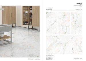 Carreaux aspect marbre 600x1200 Carrelage en céramique aspect roche émaillée poli Carrelage de sol et de mur en porcelaine super brillante - Product Image 3