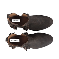 Bottes de cow-boy occidentales en cuir de vachette faites à la main pour femmes semelle intérieure en PVC de style d'été en cuir véritable fabriquée en Inde