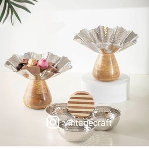 Bandeja para Servir Chocolate con Incrustaciones de Nácar, Regalo Tradicional de Ramadán, Estilo Animal, Artesanía Vintage Ecológica - Product Image 4