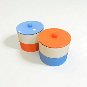 Pot de laque vide pour conteneur de stockage meilleure qualité prix compétitif pots laqués à 2 niveaux avec couvercle - Product Image 6