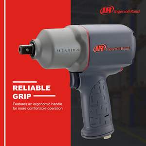 Clé à chocs pneumatique en titane de 1/2 po avec mécanisme à double marteau, couple de 1100 pi-lb, retenue de goupille, type pistolet, personnalisable OEM - Product Image 2