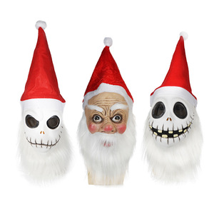 Nouveau <span class=keywords><strong>noël</strong></span> père <span class=keywords><strong>noël</strong></span> visage masques en Latex pour <span class=keywords><strong>noël</strong></span> mascarade fête réaliste <span class=keywords><strong>grand</strong></span>-<span class=keywords><strong>mère</strong></span> masques Cosplay accessoires - Product Image 2