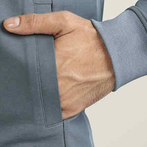 Chándal para hombre, venta al por mayor, conjunto de chándal de algodón liso con bordado personalizado de alta calidad para uso en invierno - Product Image 6