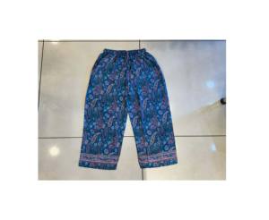 Pantalón Palazo de seda de verano Unisex de alta calidad, ropa de calle informal holgada con decoración de logotipo, cierre de cordón, pantalón de seda India - Product Image 1