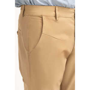 Pantalones Chinos Aviator Color Caqui, 100% Algodón, Tela Oxford, Corte Recto, Estilo Formal, Logotipo Personalizable, Decoraciones con Cremallera, Color - Product Image 4