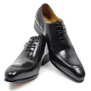 Scarpe eleganti classiche da uomo in pelle di vacchetta scarpe di lusso fatte a mano per uomo - Product Image 2