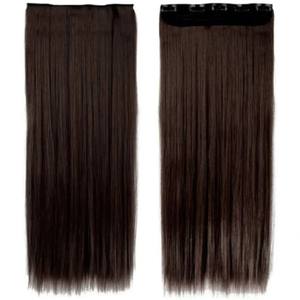 เรมมี่ผมยาวสีน้ำตาลธรรมชาติหนาแบบหนาสำหรับต่อหูผมยาวผมตรงผมต่อจากมนุษย์ - Product Image 2