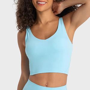 Nouveau soutien-gorge de sport pour femmes de qualité supérieure soutien-gorge de Yoga respirant en nylon Spandex personnaliser la conception en gros soutien-gorge pour femmes - Product Image 4