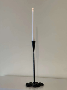 Luxury Handcrafted One-Candle <b>Holder</b> with <b>Black</b> Finish Christmas Flower Design for Home Decoration & Other Candle Jars/Lanterns - Product Image 6