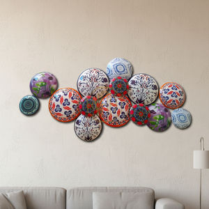 Decoración de Pared de Metal de Diseño Tradicional Inspirado en la Naturaleza, Personalizable, para Jardín, Patio, Acabados de Hierro Hechos a Mano, Nuevo Formato - Product Image 3