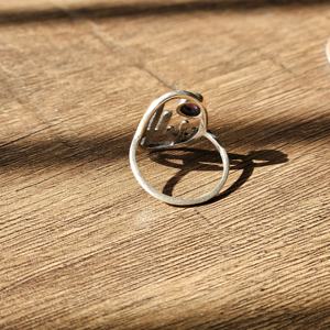 แหวนเงินอเมทิสต์แหวนเงินน้ำหนักเบา - Product Image 5