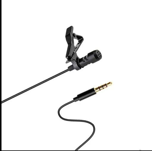 Mini Clip-On Condenser Mic, 3.5mm for Smartphones and Laptops