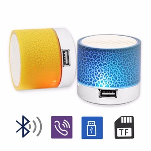 Mới Đến Ngoài Trời Di Động Đầy Màu Sắc LED Usb Âm Thanh Stereo Music Box Mini Loa Không Dây Crack Loa A9 Với Led Tf Usb - Product Image 3