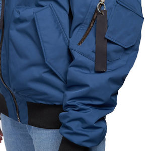 2025 New Arrival Women's <b>Zipper</b> Bomber Jacket Breathable & Comfortable Plus Size Design on Sale in Bulk Quantity - Product Image 5