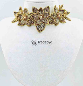 Tradebyd moda bordado collar hecho a mano joyería Premium Boho declaración Collar para regalar - Product Image 2