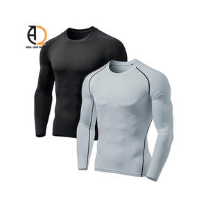 Camiseta de Manga Larga Lisa con Logotipo Personalizado, Transpirable, para Hombre, con Material de Elastano/Poliéster, Diseño Elegante - Product Image 5