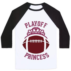 Camiseta Clásica de Béisbol Unisex, Camiseta Promocional de Fútbol Americano Playoff Princess - Product Image 1