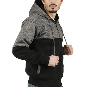 Sudadera con Capucha Personalizada para Hombre, 100% Algodón, con Hombros Caídos, Estilo Urbano, con Cierre, Básica para Invierno - Product Image 4