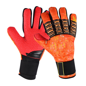 Gants de gardien de but en gros d'usine avec une forte adhérence et des gants de gardien de but de football longs avec absorption des chocs et un maintien sécurisé du poignet - Product Image 4