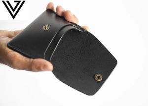 Luxury Sleek Slim RFID-Blocking Leather Cardholder <b>Wallet</b> Stylish Durable Design with Button Closure Gift for Men and Women - Product Image 3