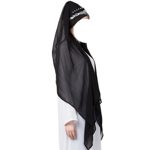 Niqab ผ้าคลุมหน้าฮิญาบชาวมุสลิม,ฮิญาบอาบายาอิสลามแบบมีเอกลักษณ์ดีไซน์แบบบูรามีเอกลักษณ์ - Product Image 5