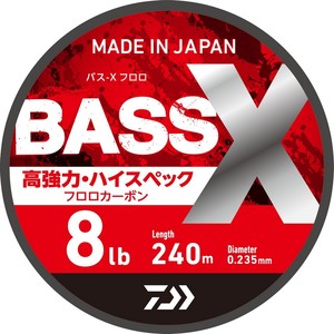 Ligne de pêche DAIWA BASS-X Fluoro 240m (Numéro : 0.8/1/1.2/1.5/2/2.5/3/3.5/4/5/6) - Product Image 1