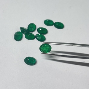 Esmeralda Zambiana Natural, Forma Ovalada, Facetada, Verde, Gema Suelta para Joyería, Preciosa, Certificada, de 2x4 mm a 8x10 mm - Product Image 4