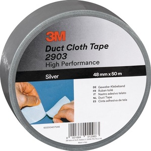 Ruban adhésif en tissu Scotch 3M Silver 48 mm x 50 m, ruban adhésif de bureau - Product Image 1