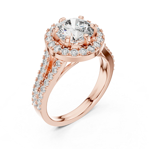 แหวนหยดน้ำเพชรทรงกลมสีเหลืองทอง 14K สำหรับผู้หญิง |   แหวนสำหรับงานปาร์ตี้ |   เพชรที่เพาะเลี้ยงใหม่ - Product Image 4