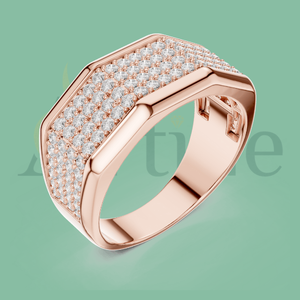 Bague pour homme en acier inoxydable 10K - Product Image 1