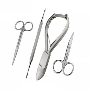 5-Piece Chiropody Podiatry Instrument <b>Set</b> Stainless Steel Toenail Nipper & Cuticle Care <b>Tools</b> Manual Power Source - Product Image 1