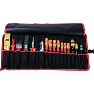 PARAT 740 X 330 mm Nylon Black/Red <b>Tool</b> <b>Roll</b> <b>Bag</b> with 20 Compartments - Product Image 1