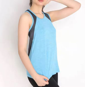 Camiseta sin mangas de gimnasio para mujer de alta calidad transpirable y cómoda para correr y hacer ejercicio, ideal para ropa activa al por mayor - Product Image 6