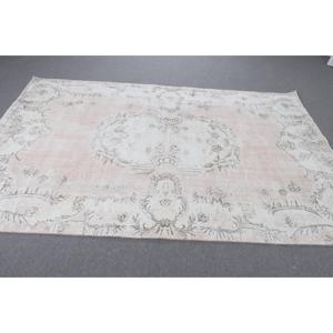 พรมตุรกีขนาด 5.6x8.6 ฟุต, พรม, พรมลายตารางสีขาวทำจากขนสัตว์ - Product Image 3