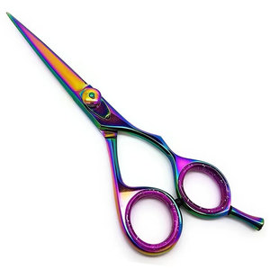 กรรไกรตัดผมสแตนเลสใบมีดตรงขอบมีดโกน - Product Image 1
