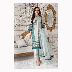 Robe de mariée indienne pakistanaise brodée Collection fête porter derniers vêtements de Style Shalwar Kameez vente chaude - Product Image 4